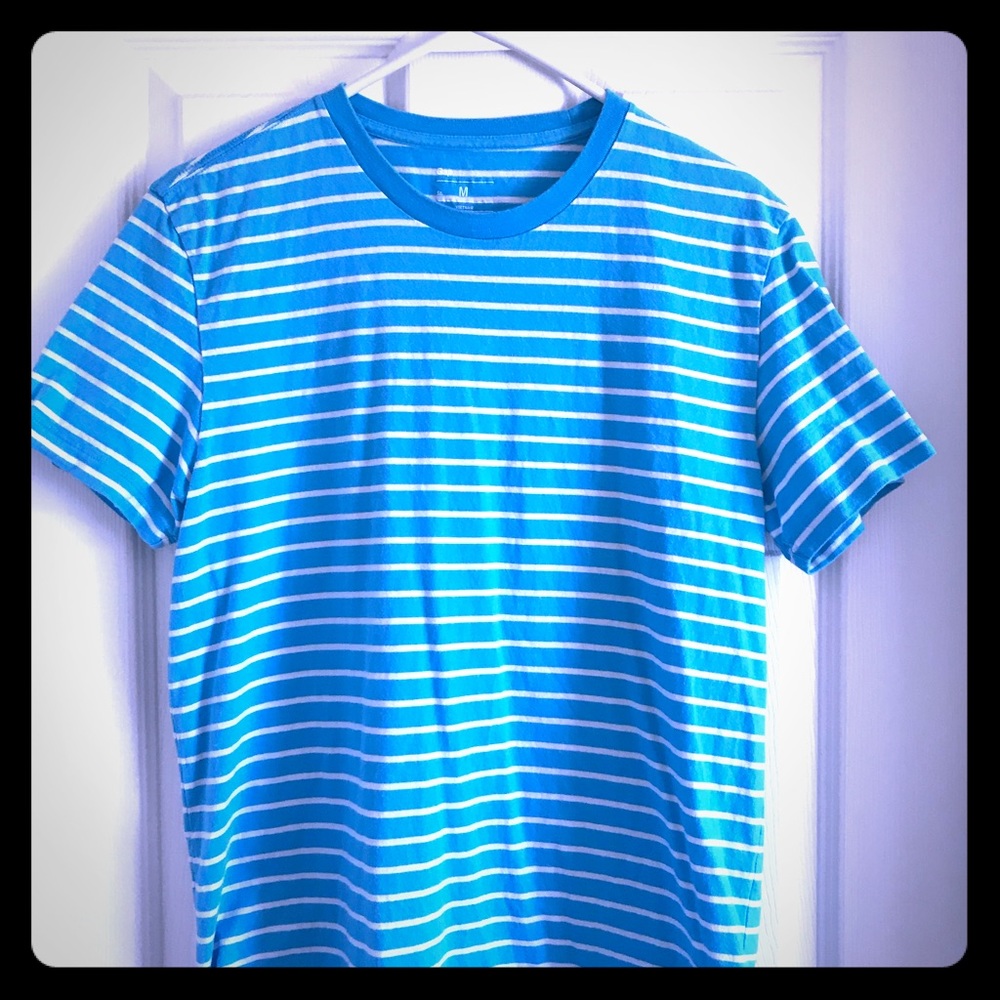 Gap Men’s Blue & White Stripes T-shirt